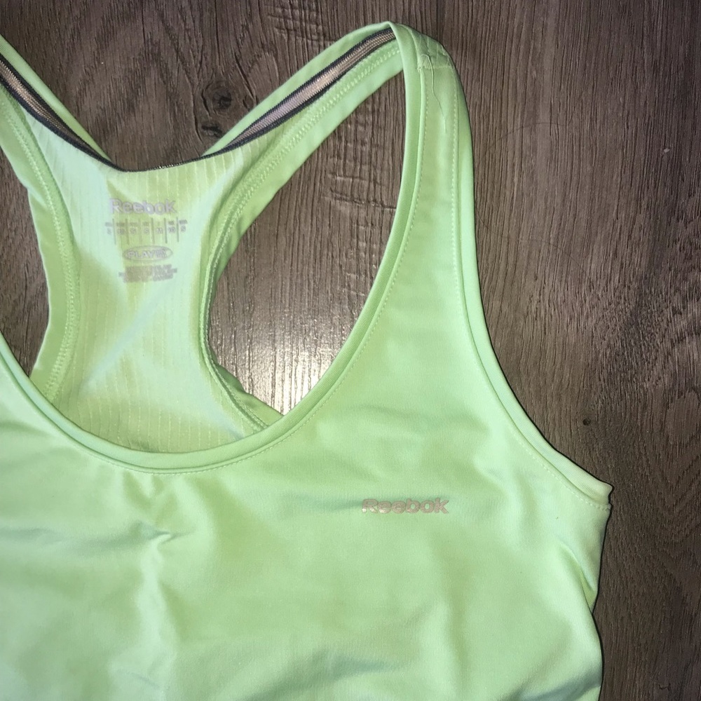 Green Reebok Workout Tank - Picture 2 of 5